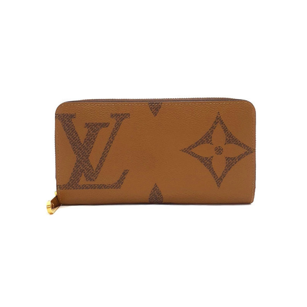 Louis Vuitton Giant Monogram Reverse Zippy Wallet Round Zipper Long